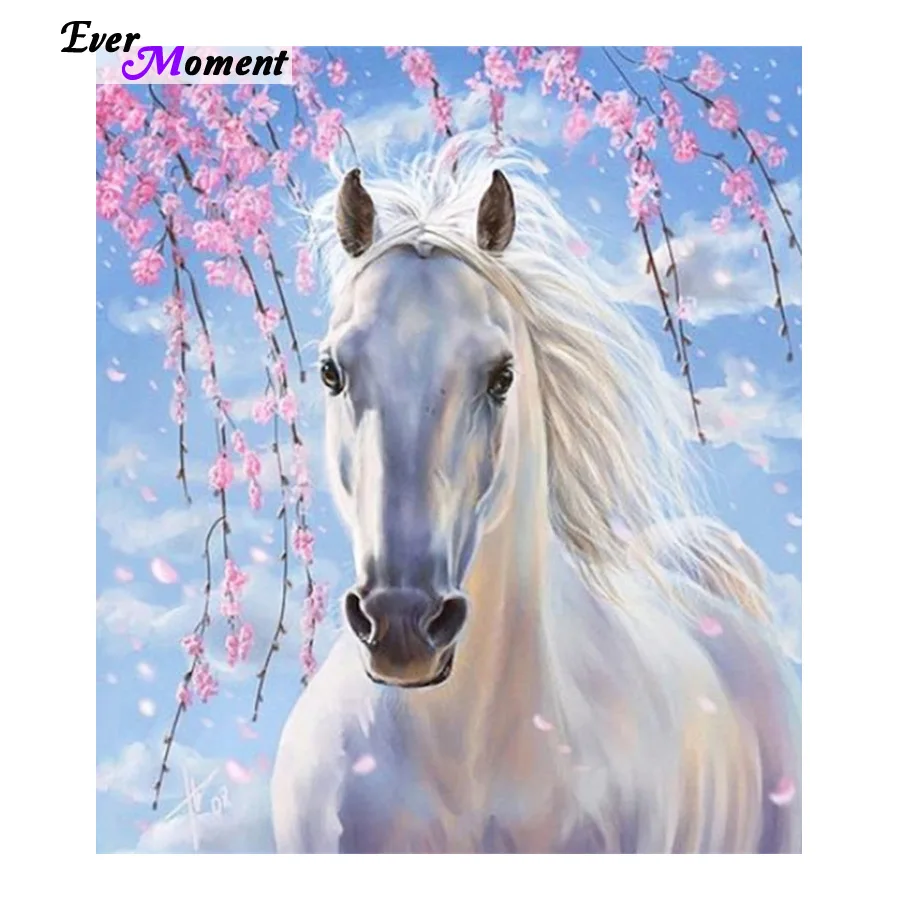 Fashion Decoration DIY Diamond Embroidery White Horse Flower Painting Modern Style Handmade Cross-Stitch Kit Resin craft ASF429 
Fashion Decoration DIY Diamond Embroidery White Horse Flower Painting Modern Style Handmade Cross-Stitch Kit Resin craft ASF429