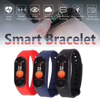 Smart Bracelet Heart Rate Monitor Sports Watch Blood Pressure Monitor Colorful Screen Wristbands Alarm Clock PK fitbits Miband 3
Smart Bracelet Heart Rate Monitor Sports Watch Blood Pressure Monitor Colorful Screen Wristbands Alarm Clock PK fitbits Miband 3