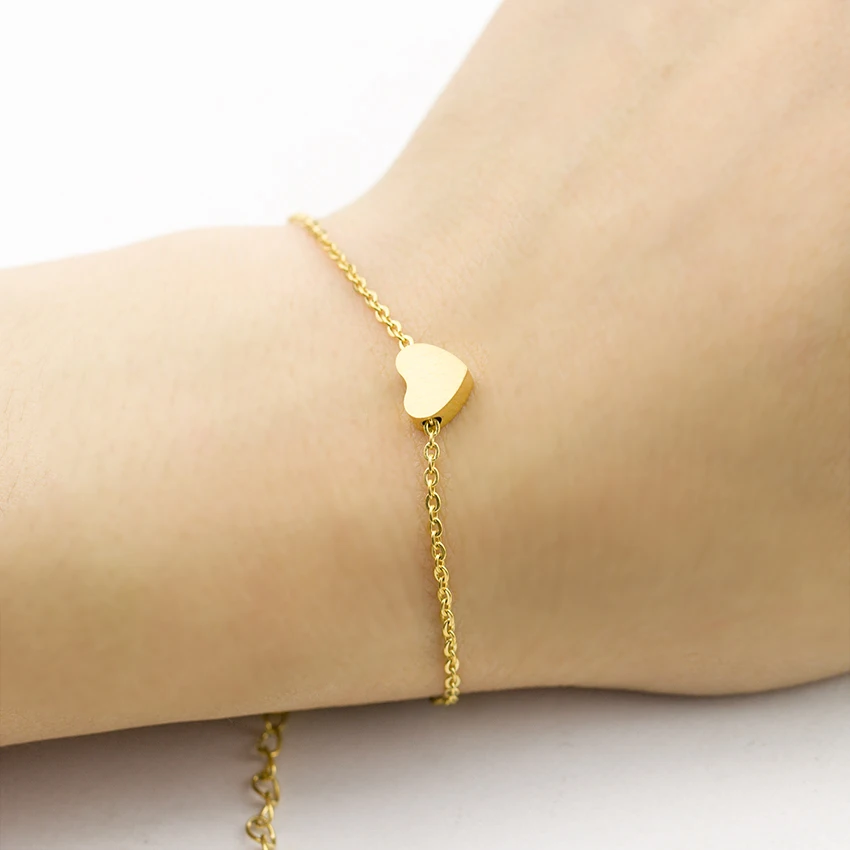 2018 Gold Filled Trendy Love Delicate Heart Bracelet for Women Friendship Stainless Steel Lady Girls Party Valentine's Day Gift
2018 Gold Filled Trendy Love Delicate Heart Bracelet for Women Friendship Stainless Steel Lady Girls Party Valentine's Day Gift