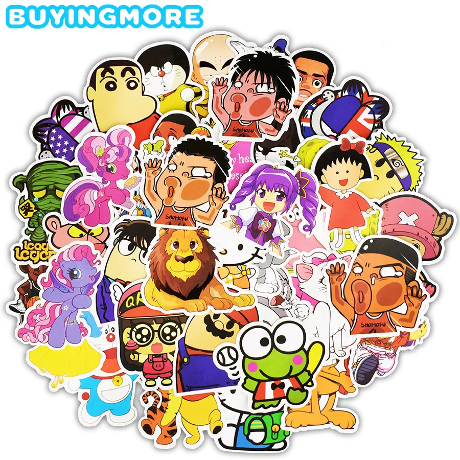 50 PCS Cartoon Anime Stickers Cute Animal JDM Graffiti Waterproof Stickers Kids Toys to DIY Skateboard Guitar Laptop Bicycle Car
50 PCS Cartoon Anime Stickers Cute Animal JDM Graffiti Waterproof Stickers Kids Toys to DIY Skateboard Guitar Laptop Bicycle Car