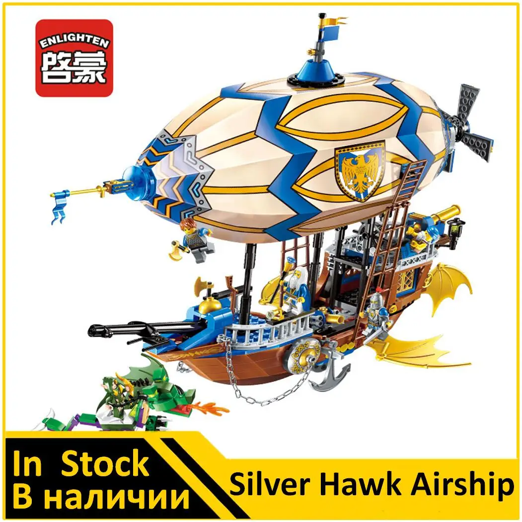 ENLIGHTEN 2316 Silver Hawk Airship VS Green Dragon Compatible Middle-earth Knight Building Block Toys for Boys
ENLIGHTEN 2316 Silver Hawk Airship VS Green Dragon Compatible Middle-earth Knight Building Block Toys for Boys