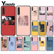 Yinuoda grand art imprime fleurs floraison téléphone étui pour huawei P9 P10 Plus Mate9 10 Mate10 Lite P20 Pro Honor10 View10(China)