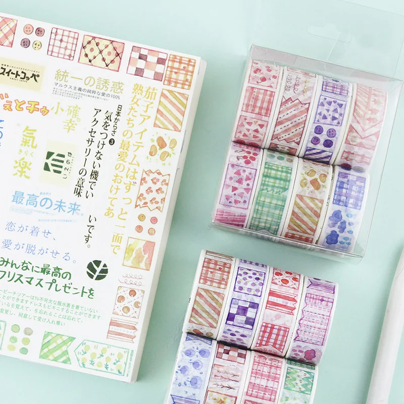 8pcs/lot Mohamm Combination Series Set Japanese Handbook Decorative Paper Washi Masking Tape Supplies Stationery
8pcs/lot Mohamm Combination Series Set Japanese Handbook Decorative Paper Washi Masking Tape Supplies Stationery