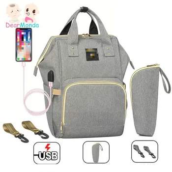 DEARMONDA USB Diaper Bag Baby Care Large Capacity Mom Backpack Mummy Maternity Wet Bag Waterproof Baby Pregnant Bag
DEARMONDA USB Diaper Bag Baby Care Large Capacity Mom Backpack Mummy Maternity Wet Bag Waterproof Baby Pregnant Bag