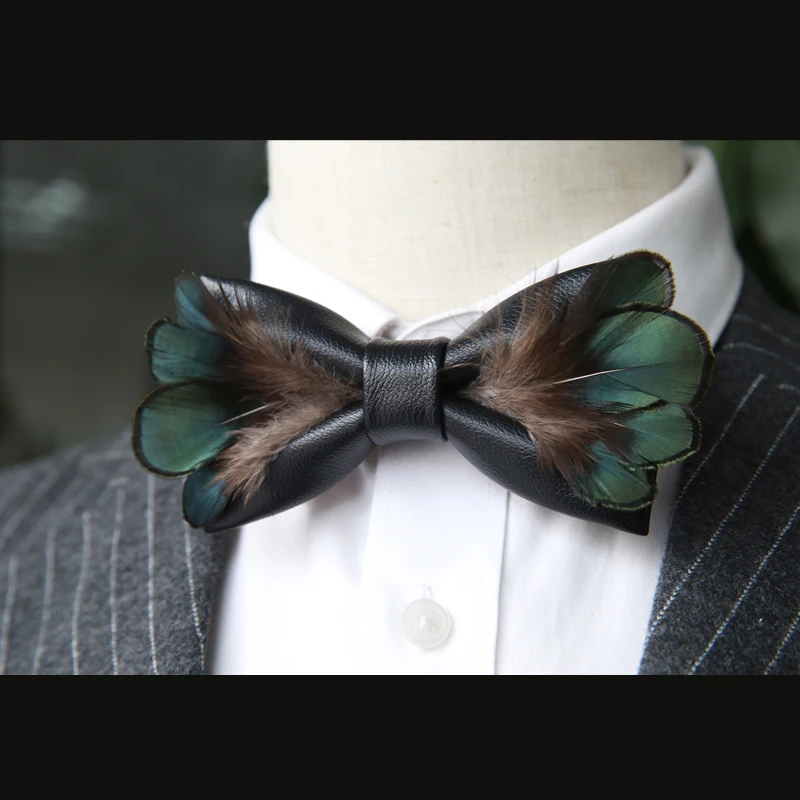 Top quality Men bow tie leather feather men's ties for men business wedding party business butterfly bowties necktie accessories
Top quality Men bow tie leather feather men's ties for men business wedding party business butterfly bowties necktie accessories