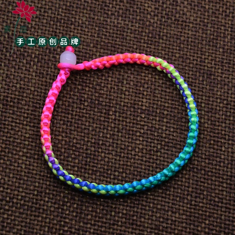 DAN'S ELEMENT Fashion Unisex Jewelry Double Layer String Handmade Braided Rope Men Women Hand Strap Charm Bracelet B003-multi
DAN'S ELEMENT Fashion Unisex Jewelry Double Layer String Handmade Braided Rope Men Women Hand Strap Charm Bracelet B003-multi