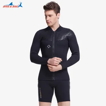 DIVE&SAIL 3MM Neoprene Wetsuit Jacket Long Sleeve Jumpsuit Equipment For Men Winter Keep Warm Swim Surf Scuba Dive Wet Suit Tops
DIVE&SAIL 3MM Neoprene Wetsuit Jacket Long Sleeve Jumpsuit Equipment For Men Winter Keep Warm Swim Surf Scuba Dive Wet Suit Tops