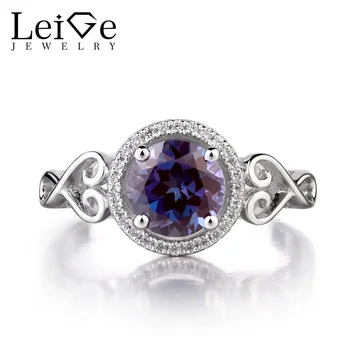 Leige Jewelry Alexandrite Solid 925 Silver Ring Round Cut Fine Gemstone June Birthstone Promise Wedding Rings Gift for Women
Leige Jewelry Alexandrite Solid 925 Silver Ring Round Cut Fine Gemstone June Birthstone Promise Wedding Rings Gift for Women