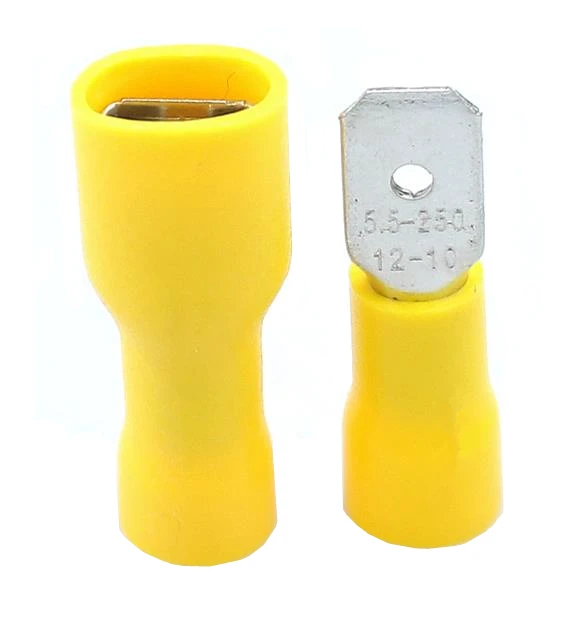 FDFD5.5-250 MDD5.5-250 yellow Male Female male electric wire connections Crimp Terminal Connectors
FDFD5.5-250 MDD5.5-250 yellow Male Female male electric wire connections Crimp Terminal Connectors