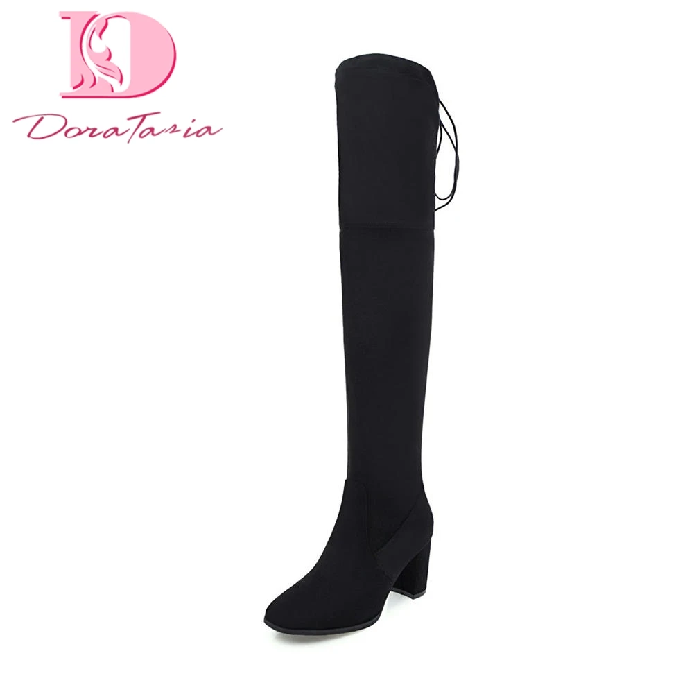 DoraTasia 2018 large Size 34-43 wholesale autumn winter long boots women Shoes Woman chunky heels Knee High Boots female
DoraTasia 2018 large Size 34-43 wholesale autumn winter long boots women Shoes Woman chunky heels Knee High Boots female