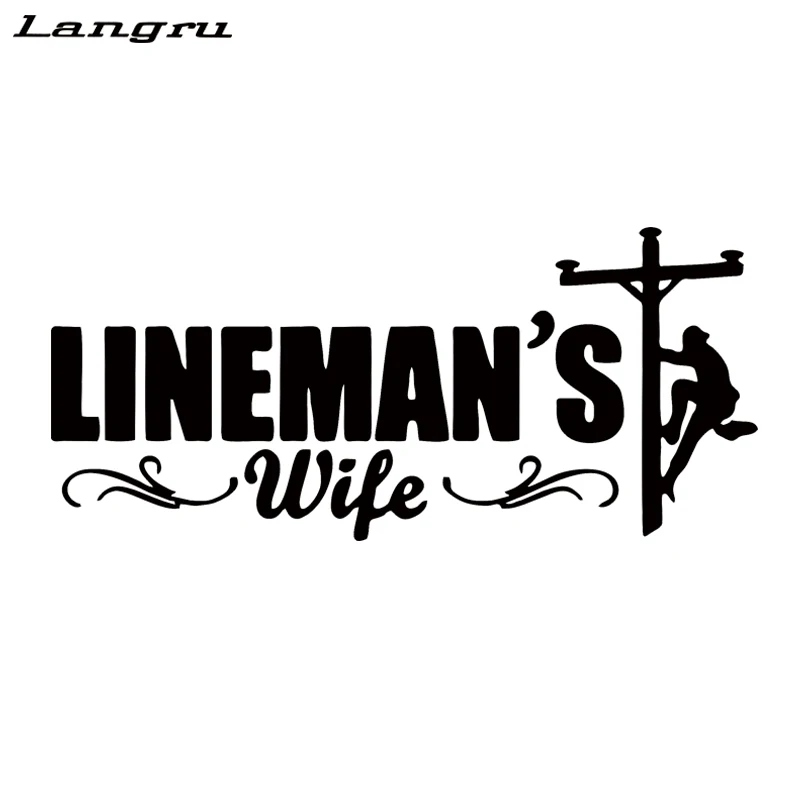Langru Горячая продажа виниловая наклейка Lineman электрический автомобиль Стайлинг