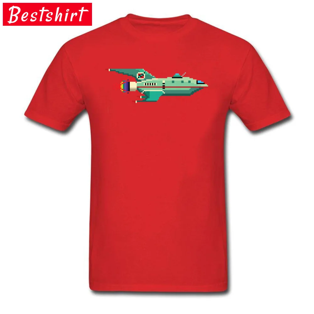 A Rocketship to the Moon Unique Short Sleeve Tops Shirt Fall Round Neck 100% Cotton Fabric Men T Shirt Unique Tee-Shirt Funky A Rocketship to the Moon red