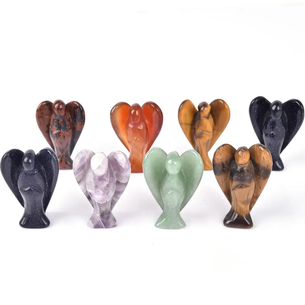 Multiple Natural Crystal Angel Figurine Healing Aura Angel Reiki Sculpture for Home Desk Decoration Crafts Gift Wholesale
Multiple Natural Crystal Angel Figurine Healing Aura Angel Reiki Sculpture for Home Desk Decoration Crafts Gift Wholesale