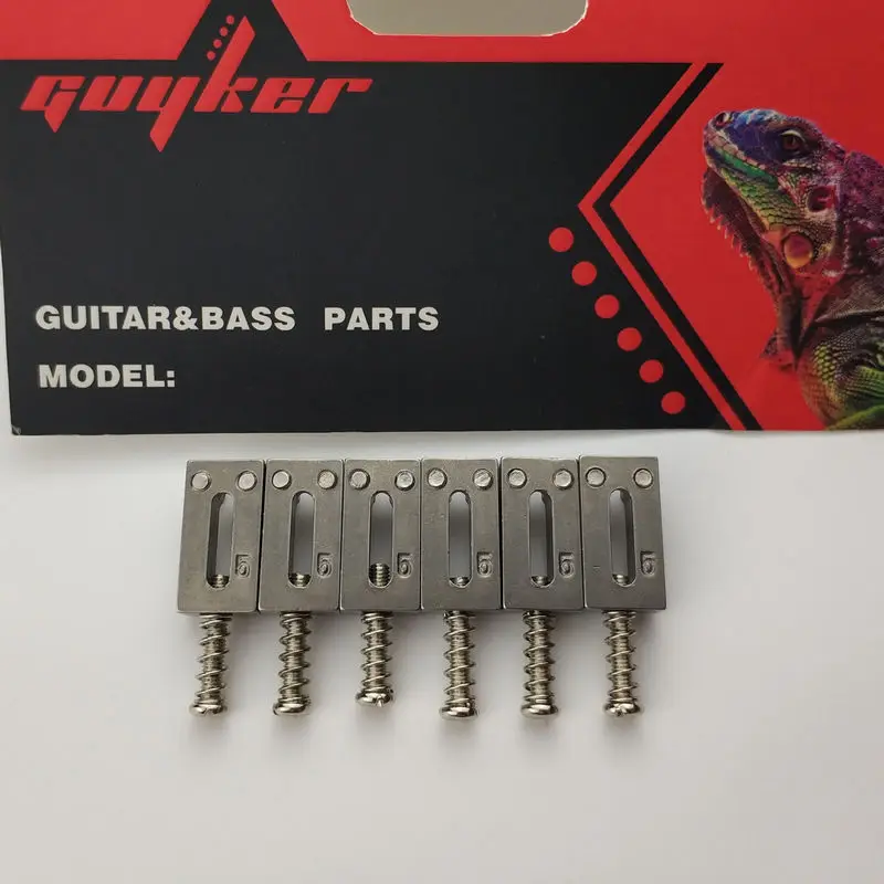 6 шт., седла из нержавеющей стали высокой массы 10,5 мм для мостов Stratocaster Tremolo
6 шт., седла из нержавеющей стали высокой массы 10,5 мм для мостов Stratocaster Tremolo