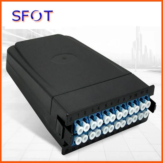 FTTX Optical Fiber MPO/MTP Terminal Box with patch panel, MPO-LC, 24 fibers, with 1pc MPO adapter and LC/UPC adapters
FTTX Optical Fiber MPO/MTP Terminal Box with patch panel, MPO-LC, 24 fibers, with 1pc MPO adapter and LC/UPC adapters