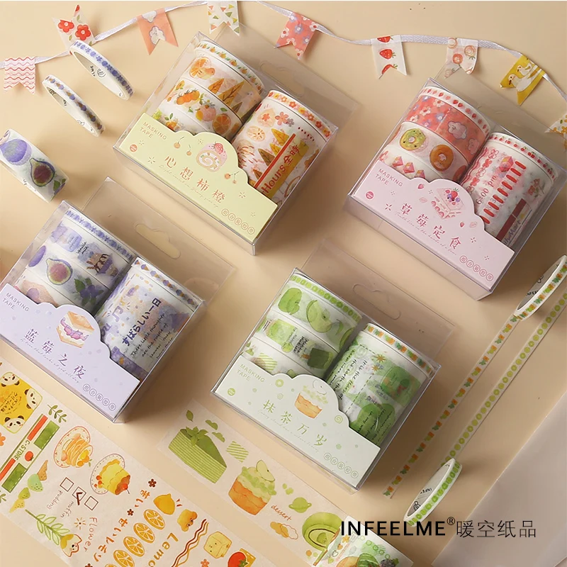 Gourmet 6Pcs \ DIY Cute Creative Fun Personality Tape Magazine Album Diary Calendar Scrapbook Student Stationery Office Supplies
Gourmet 6Pcs \ DIY Cute Creative Fun Personality Tape Magazine Album Diary Calendar Scrapbook Student Stationery Office Supplies