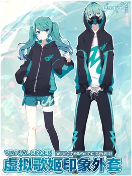 2019 Anime Hatsune Miku Virtual Singer Cosplay Costumes Long-Sleeves Autumn/Winter Style Hoodie & Jacket For Role Play Uniform
2019 Anime Hatsune Miku Virtual Singer Cosplay Costumes Long-Sleeves Autumn/Winter Style Hoodie & Jacket For Role Play Uniform