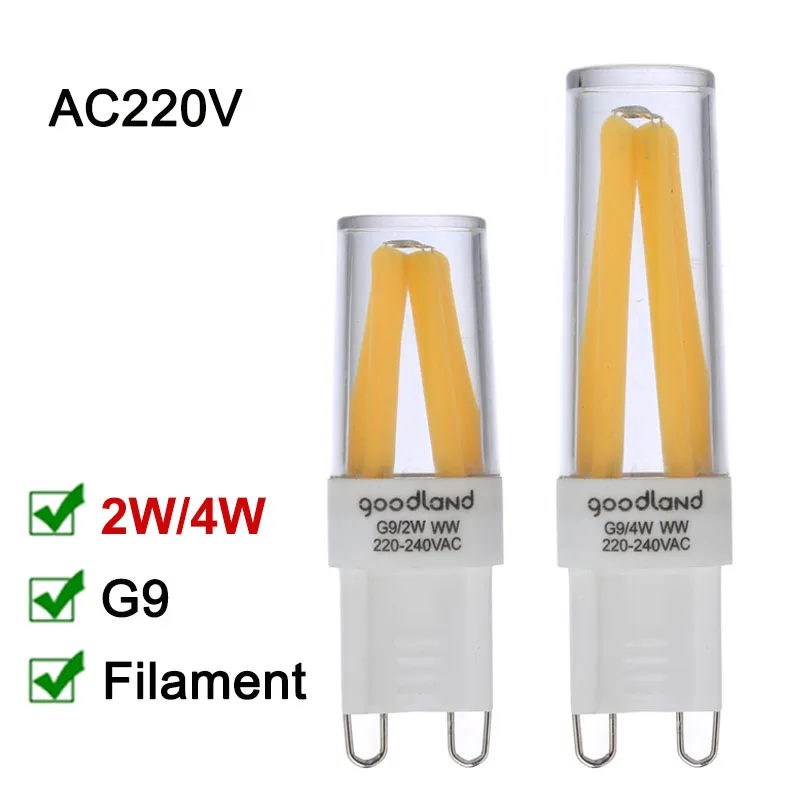 Dimmable G9 LED Lamp 220V Mini LED G9 Filament Bulb 2w 4W G9 Light Bulb High Quality Chandelier Lights Warm/Cold White
Dimmable G9 LED Lamp 220V Mini LED G9 Filament Bulb 2w 4W G9 Light Bulb High Quality Chandelier Lights Warm/Cold White