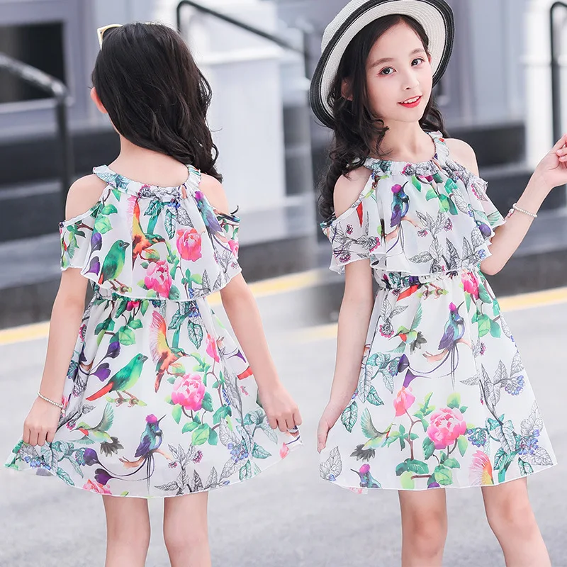 Girls Dress Summer Floral Kids Dresses for Girls Chiffon Off-the-shoulder Children Princess Clothing Toddler Teens Party Clothes
Girls Dress Summer Floral Kids Dresses for Girls Chiffon Off-the-shoulder Children Princess Clothing Toddler Teens Party Clothes