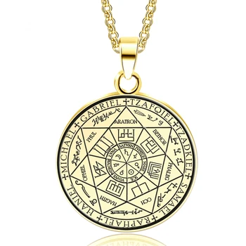Abaicer-Gold Color Seals Of The Seven Archangels Pendant & Stainless Steel Necklace For Women Dress Accessories
Abaicer-Gold Color Seals Of The Seven Archangels Pendant & Stainless Steel Necklace For Women Dress Accessories