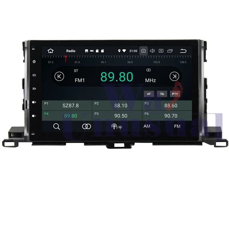 2 din For Toyota Highlander 2016