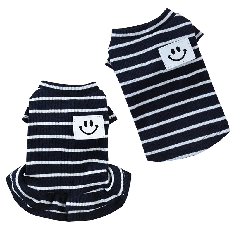 Couple Dog Clothes Summer Pet Dress Skirt For Dogs Vest Striped Dog Dress Puppy Pet Clothes For Dogs Pets Clothing Ropa Perro
Couple Dog Clothes Summer Pet Dress Skirt For Dogs Vest Striped Dog Dress Puppy Pet Clothes For Dogs Pets Clothing Ropa Perro