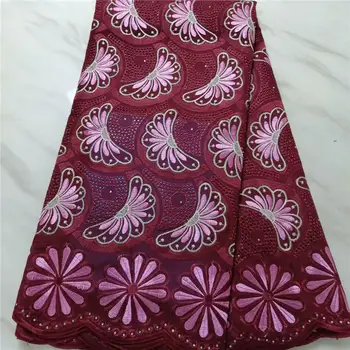 Wine colors (5yards/pc) rhinestones emboridered Swiss voile lace fabric elegant African cotton lace fabric for party dress
Wine colors (5yards/pc) rhinestones emboridered Swiss voile lace fabric elegant African cotton lace fabric for party dress