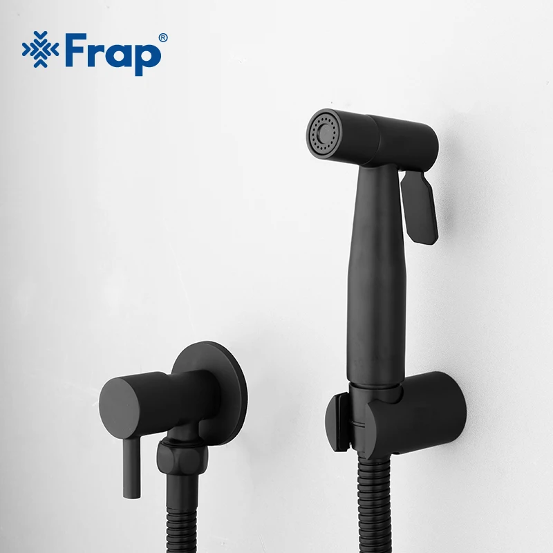 Frap Black Bidets Faucet Bathroom Hand Shower Bidet Toilet Sprayer Hygienic Shower Bidet Tap Wall Mounted Bidet Faucet
Frap Black Bidets Faucet Bathroom Hand Shower Bidet Toilet Sprayer Hygienic Shower Bidet Tap Wall Mounted Bidet Faucet