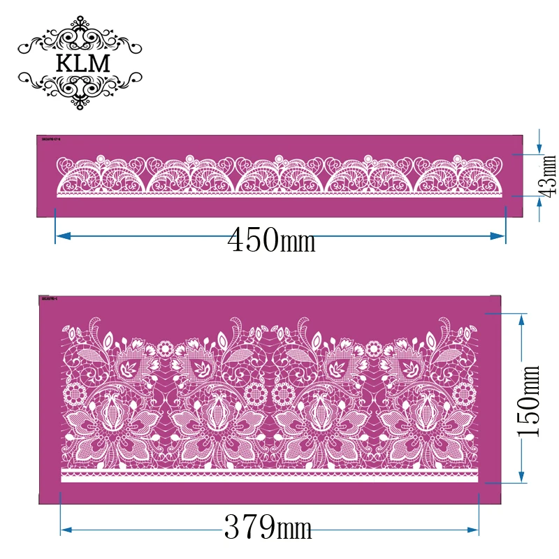 2PCS Peony fabric lace Mesh Stencil Cake edge decoration tool Fondant baking mold
2PCS Peony fabric lace Mesh Stencil Cake edge decoration tool Fondant baking mold