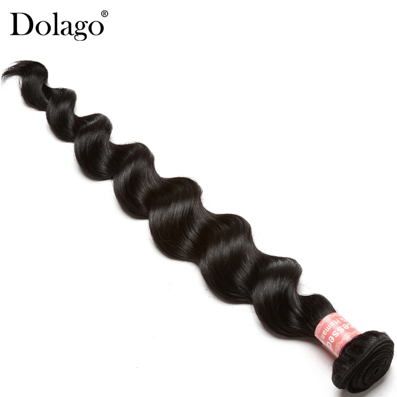Brazilian Virgin Hair Loose Wave Human Hair Weave Bundles Natural Black Color 1 Piece Hair Extension Dolago Hair Products
Brazilian Virgin Hair Loose Wave Human Hair Weave Bundles Natural Black Color 1 Piece Hair Extension Dolago Hair Products