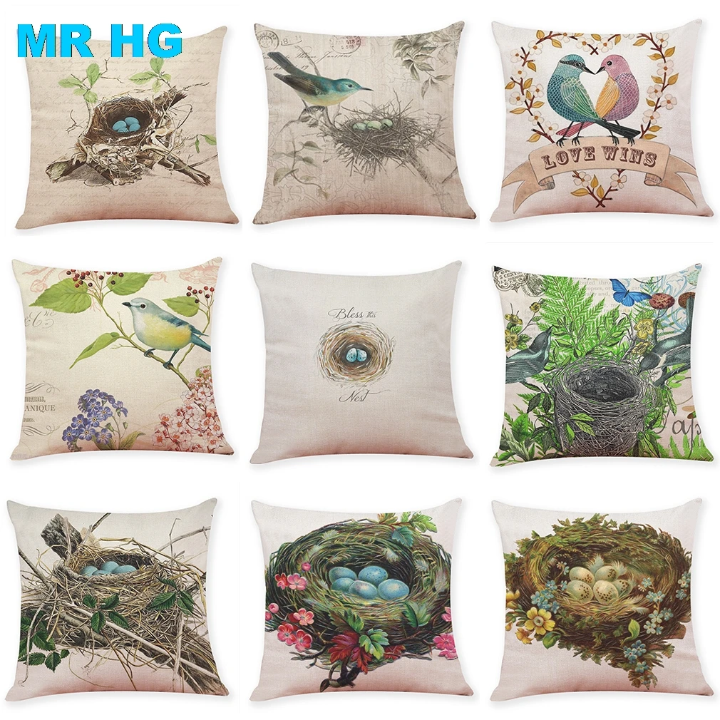 Cushion Case Gift Bird Nest 45x45 cm Pillowcase Printing Pillow Holder Gift linen One sided printing Pillow Cover
Cushion Case Gift Bird Nest 45x45 cm Pillowcase Printing Pillow Holder Gift linen One sided printing Pillow Cover