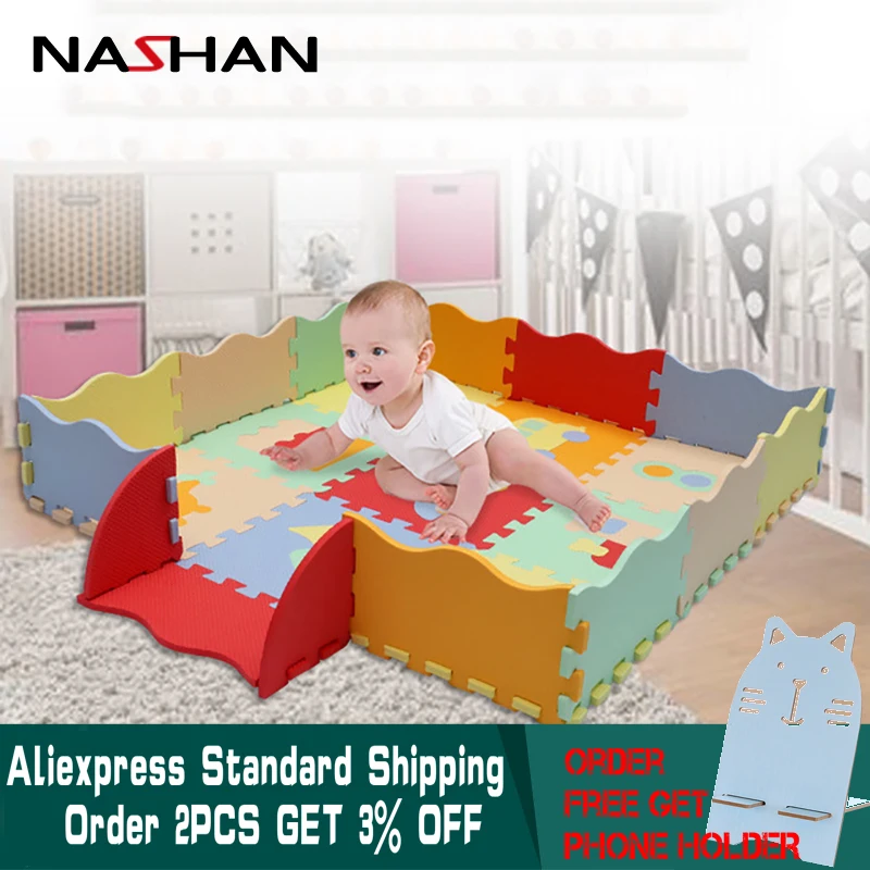 Nashan Cartoon Animal Pattern Carpet EVA Foam Puzzle Mats Kids Floor Puzzles Play Mat For Children Baby Play Gym Crawling Mats
Nashan Cartoon Animal Pattern Carpet EVA Foam Puzzle Mats Kids Floor Puzzles Play Mat For Children Baby Play Gym Crawling Mats