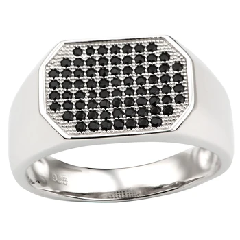 925 Sterling Silver Men Ring Band Micro-paved Black Cubic Zirconia CZ Party Wear Jewelry Birthday Gift R0083BO
925 Sterling Silver Men Ring Band Micro-paved Black Cubic Zirconia CZ Party Wear Jewelry Birthday Gift R0083BO