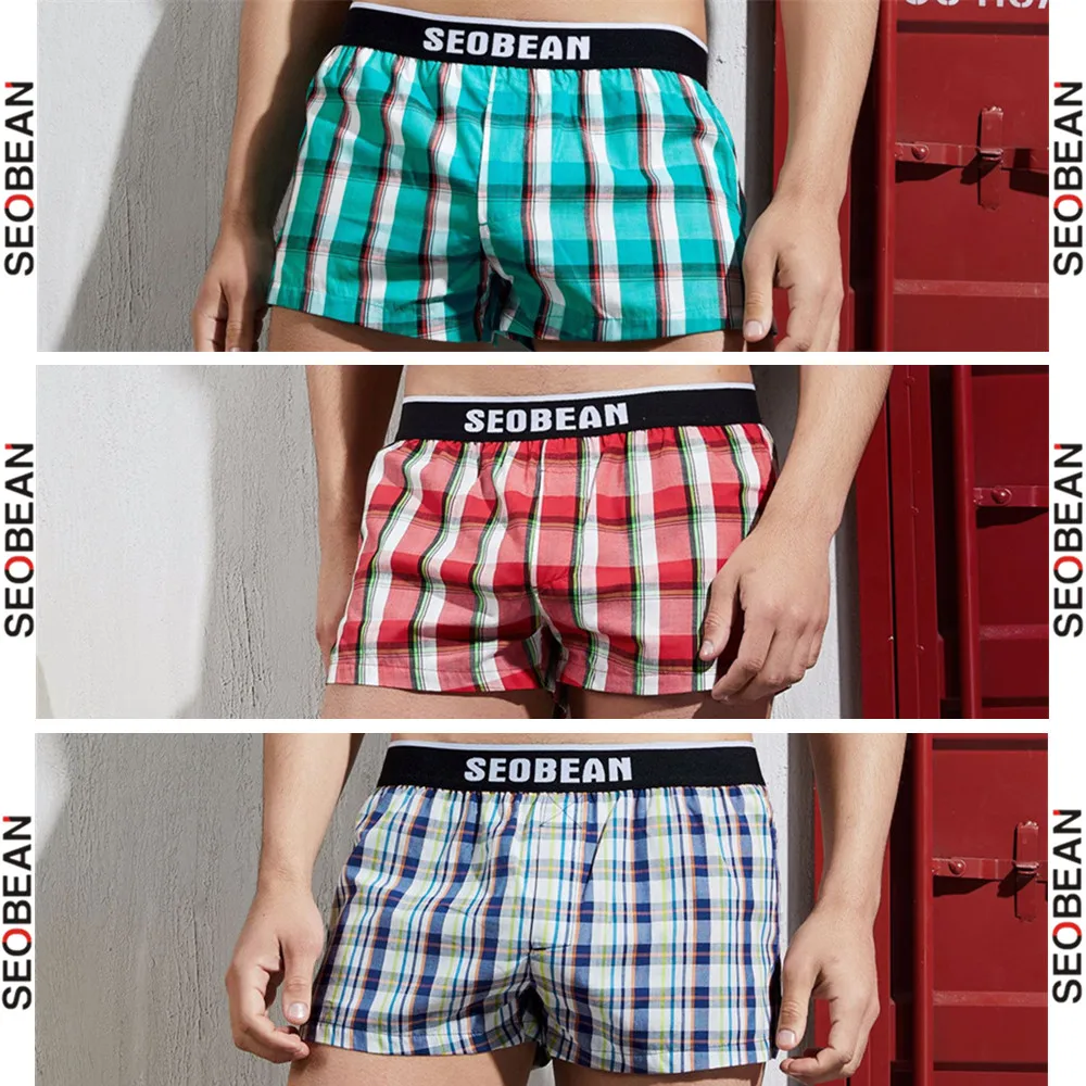 High quality men's plaid boxer shorts 100% cotton underwear men classic style underwear boxers loose panties sleep home wear
High quality men's plaid boxer shorts 100% cotton underwear men classic style underwear boxers loose panties sleep home wear
