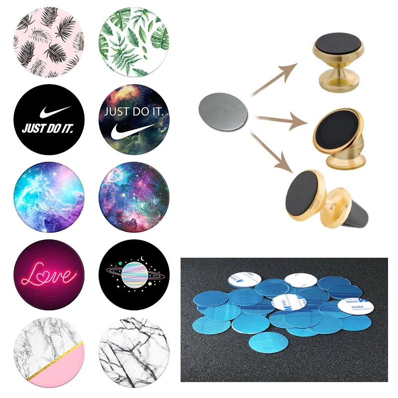 Custom Pattern Round disk Stick smartphone Socket For Magnetic Car Metal Plate Cell Phone Sticker Support Car mobile accessories
Custom Pattern Round disk Stick smartphone Socket For Magnetic Car Metal Plate Cell Phone Sticker Support Car mobile accessories