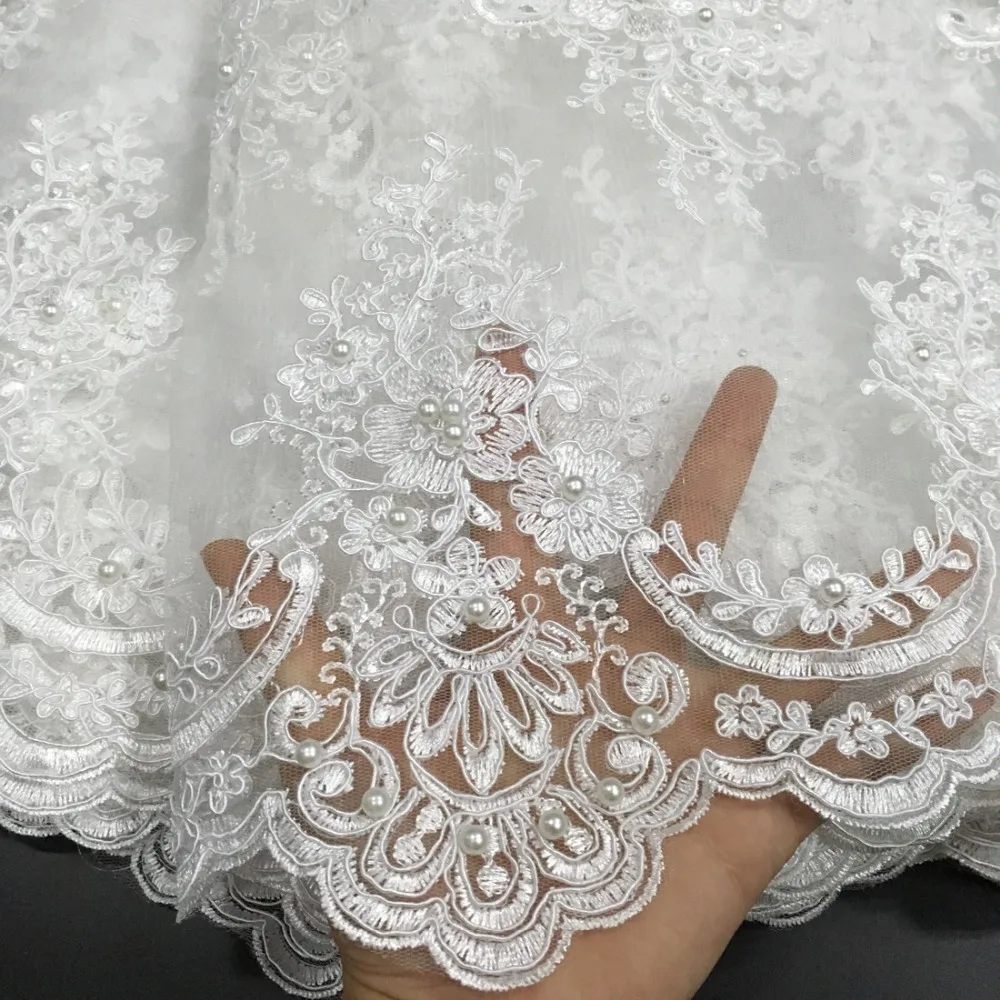 African Beaded Lace Fabric 2018 High Quality Lace Material White French Lace Fabric Nigerian Tulle Mesh Lace Fabrics K-D2327
African Beaded Lace Fabric 2018 High Quality Lace Material White French Lace Fabric Nigerian Tulle Mesh Lace Fabrics K-D2327