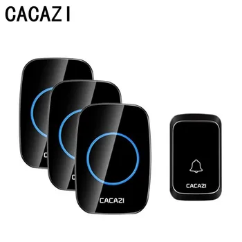 CACAZI NEW Home Waterproof Wireless Doorbell LED Light Battery Button Cordless Calling Bell 300M Remote Have 4 Volume 58 Chime
CACAZI NEW Home Waterproof Wireless Doorbell LED Light Battery Button Cordless Calling Bell 300M Remote Have 4 Volume 58 Chime