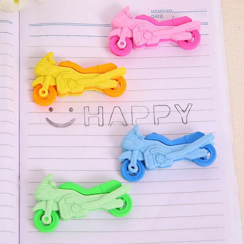 Coloffice 2PSC/Lot Cartoon Kawaii Motorcycle Eraser Small Portable New Creative Rubber Students Gift School Office Supplies
Coloffice 2PSC/Lot Cartoon Kawaii Motorcycle Eraser Small Portable New Creative Rubber Students Gift School Office Supplies