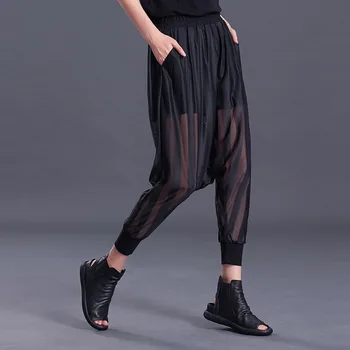 Women Loose harem pants summer plus size perspective Cross-pants female summer Elastic waist casual trousers Ankle-Length Pants
Women Loose harem pants summer plus size perspective Cross-pants female summer Elastic waist casual trousers Ankle-Length Pants