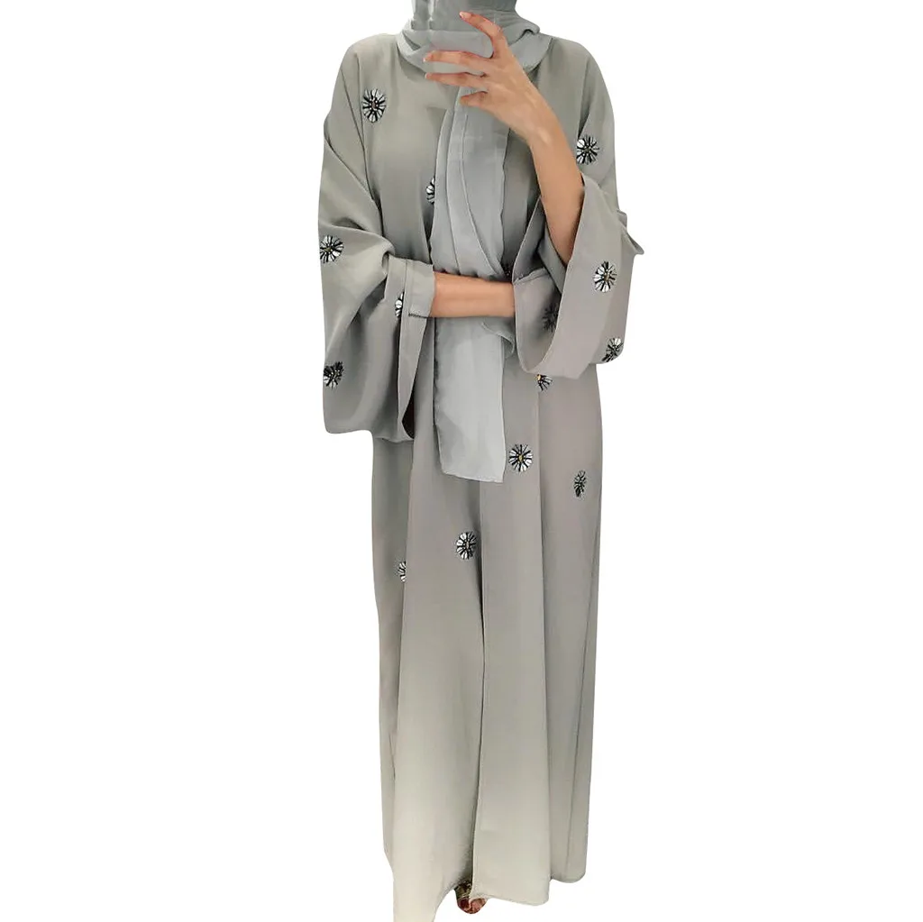 ISHOWTIENDA Muslim Women Maxi Dress Robe Embroidery Abaya Open Cardigan Dubai Paryer Ramadan Arabic Dress Robe Musulmane Longue
ISHOWTIENDA Muslim Women Maxi Dress Robe Embroidery Abaya Open Cardigan Dubai Paryer Ramadan Arabic Dress Robe Musulmane Longue