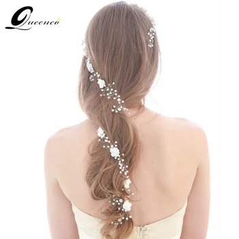 120cm(47.24') Long Floral Wedding Hair Vine Beaded Wedding Headpiece With Pearls Rhinestones and Flowers Floral Hair Accessories
120cm(47.24') Long Floral Wedding Hair Vine Beaded Wedding Headpiece With Pearls Rhinestones and Flowers Floral Hair Accessories