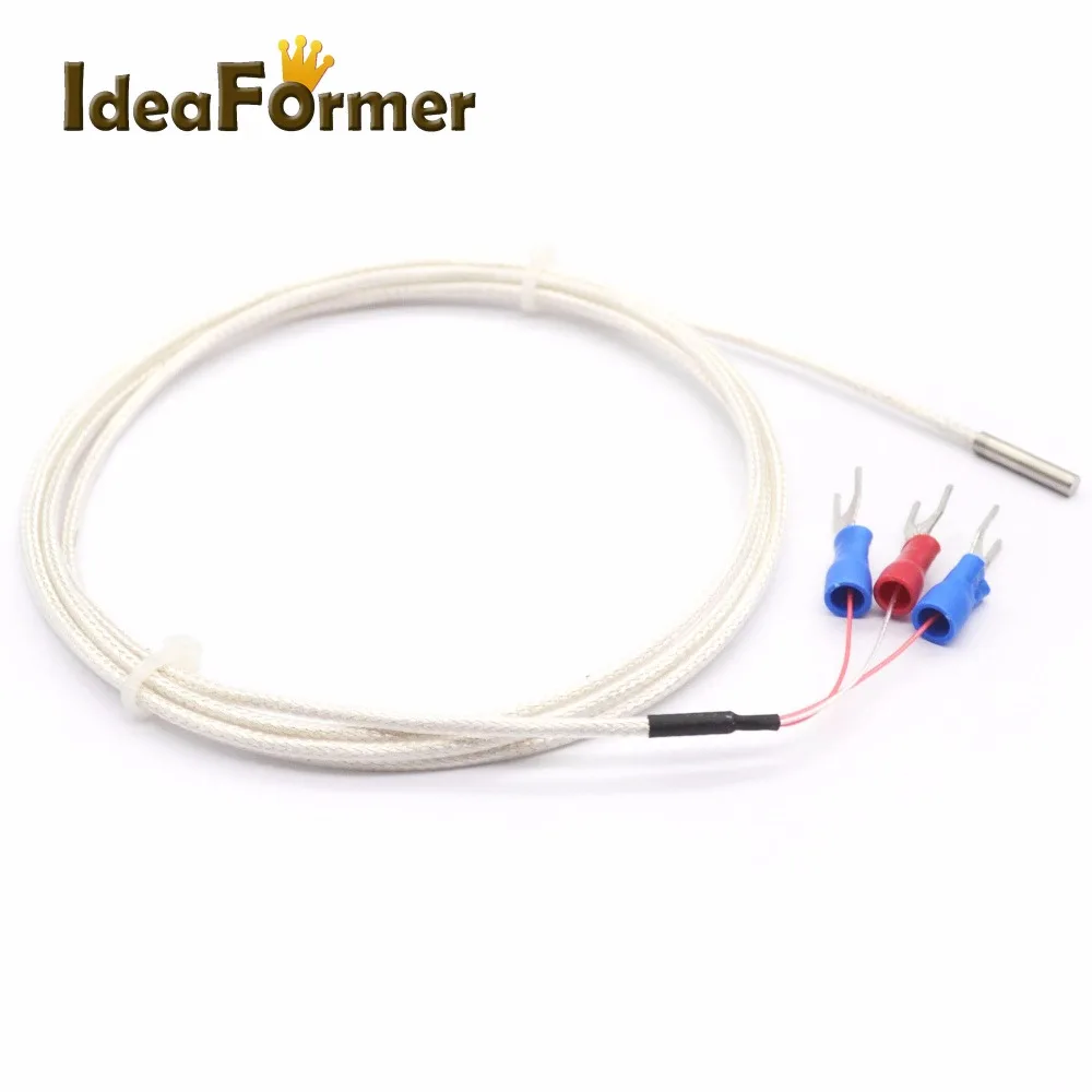 1 Pcs 3D printer UM2 PT100 M4*30 1.5m cable Without terminal Temperature Sensor.