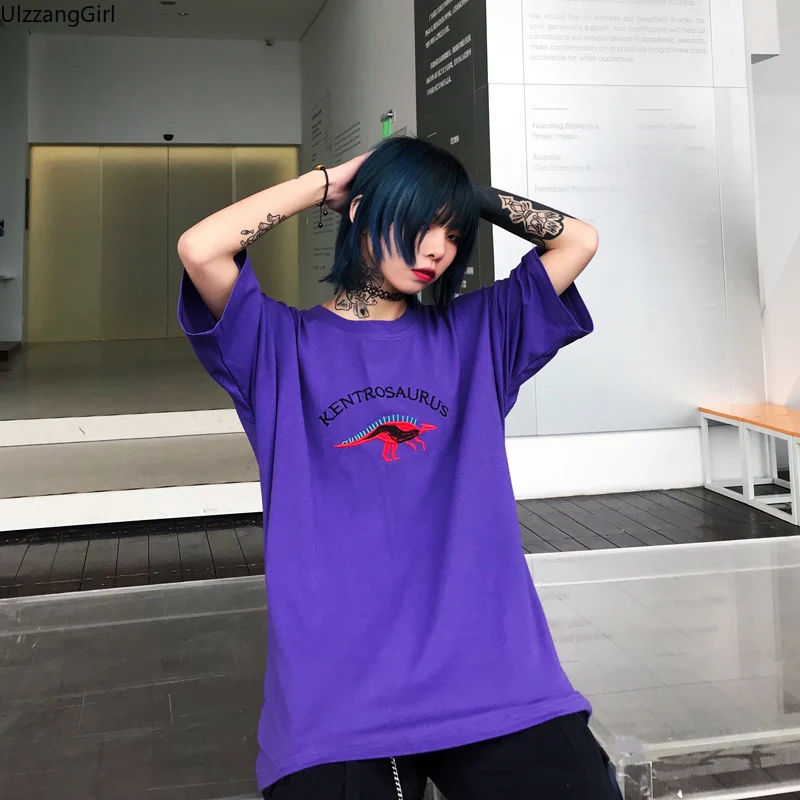 Embroidery Dragon Graphic Loose Cotton T Shirt Harajuku Streetwear Korean Women Tee T-Shirt Top Summer Short Sleeve Cartoon Cute
Embroidery Dragon Graphic Loose Cotton T Shirt Harajuku Streetwear Korean Women Tee T-Shirt Top Summer Short Sleeve Cartoon Cute