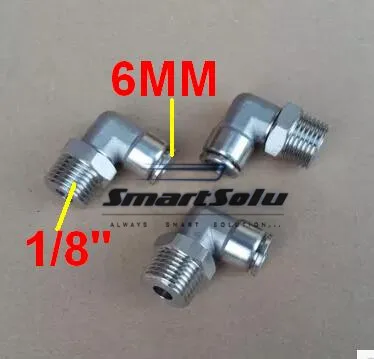 Free shipping 10pcs/lot 6MM Tube Size 1/8" Thread stainless steel pipe elbow pneumatic fittings
Free shipping 10pcs/lot 6MM Tube Size 1/8" Thread stainless steel pipe elbow pneumatic fittings