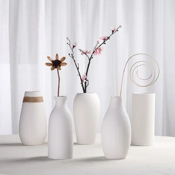 Flower Decoration White European Water Culture Ceramic Dried Fresh Flower Vase Modern Minimalist Home Decor Teahouse Ornaments
Flower Decoration White European Water Culture Ceramic Dried Fresh Flower Vase Modern Minimalist Home Decor Teahouse Ornaments