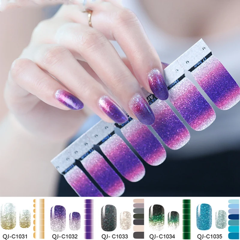 Professional 1 Sheet Charming Glitter Nail Art Stickers Manicure Tips Decal Decorations Tool Gradient Color
Professional 1 Sheet Charming Glitter Nail Art Stickers Manicure Tips Decal Decorations Tool Gradient Color