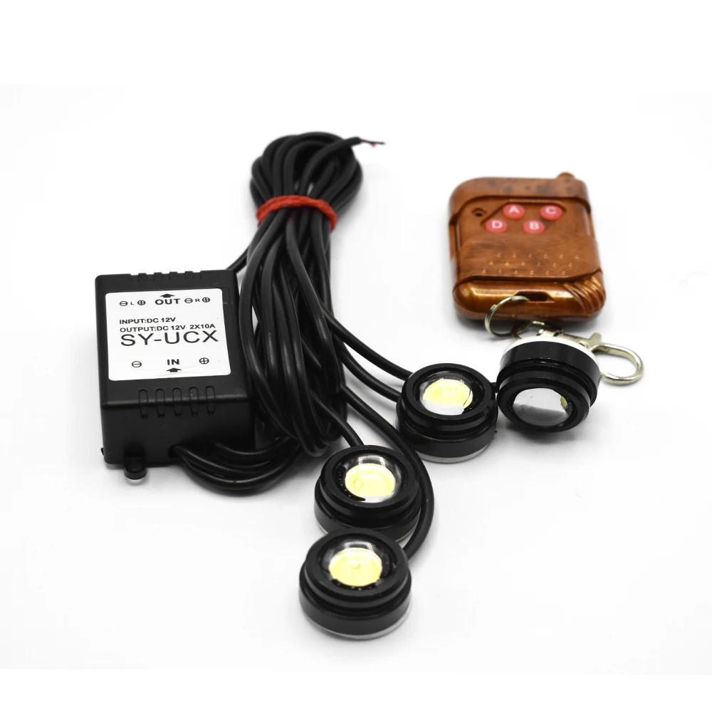 12V 4 in 1 LED Car Emergency Strobe Lights DRL 16 models Wireless Remote Control Kit Car Accessories
12V 4 in 1 LED Car Emergency Strobe Lights DRL 16 models Wireless Remote Control Kit Car Accessories