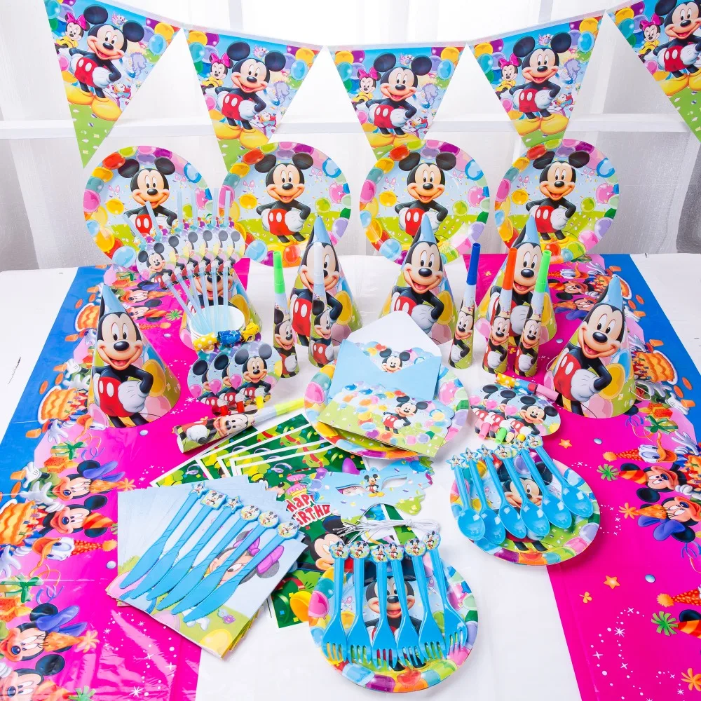 happy birthday kids Mickey baby shower wedding festival party decoration set disposable tableware set plates suppliers
happy birthday kids Mickey baby shower wedding festival party decoration set disposable tableware set plates suppliers