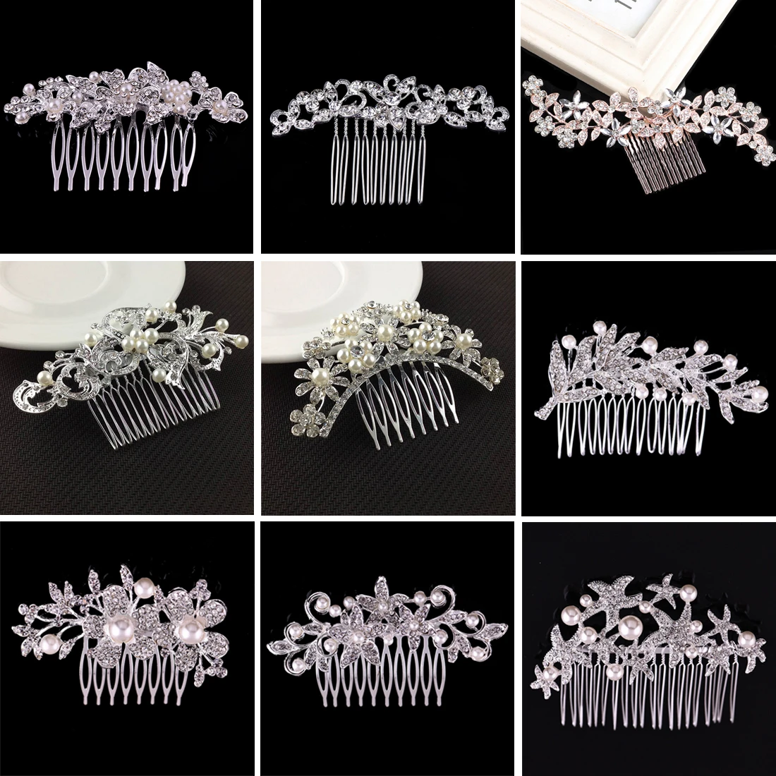 Crystal Rhinestones Pearl Women Hairpins Elegant Wedding Hair Combs for Bride Bridal Headpiece Hair Jewelry Accessories
Crystal Rhinestones Pearl Women Hairpins Elegant Wedding Hair Combs for Bride Bridal Headpiece Hair Jewelry Accessories