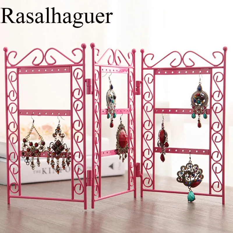 Luxury Necklace and Earring Jewelry Stand 72 holes Display Rack 3 Doors Style Metal Stand Holder Display Shelf Jewelry Organizer
Luxury Necklace and Earring Jewelry Stand 72 holes Display Rack 3 Doors Style Metal Stand Holder Display Shelf Jewelry Organizer